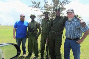 uncle mike's hired guards in search of a lion.